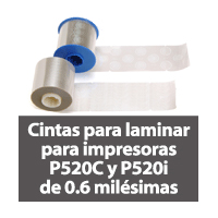 CLAVE: Cintas para laminar para impresoras P520C y P520i 